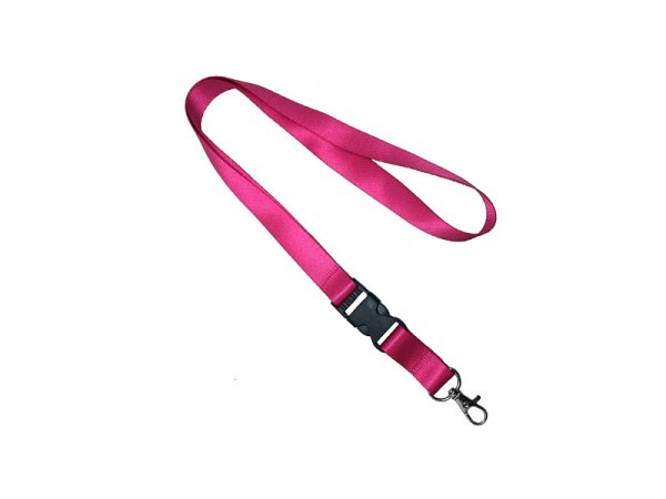 Ausweishalter Lanyard Textilband pink 1 Stk.