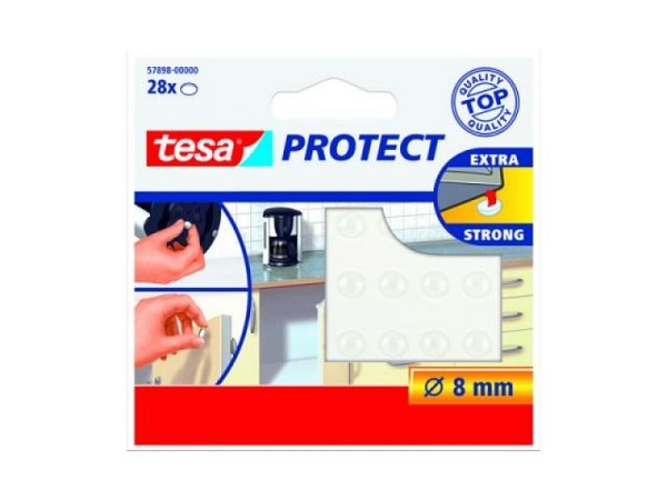Schutzpuffer Tesa transparent rund 8mm 