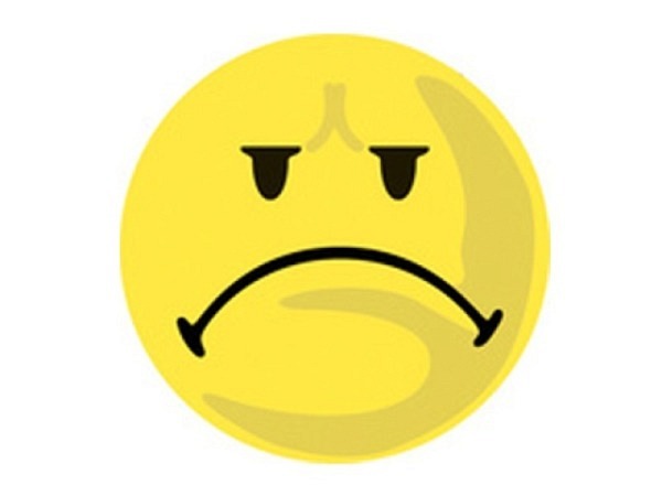 Moderationskarten Franken Smilie negativ