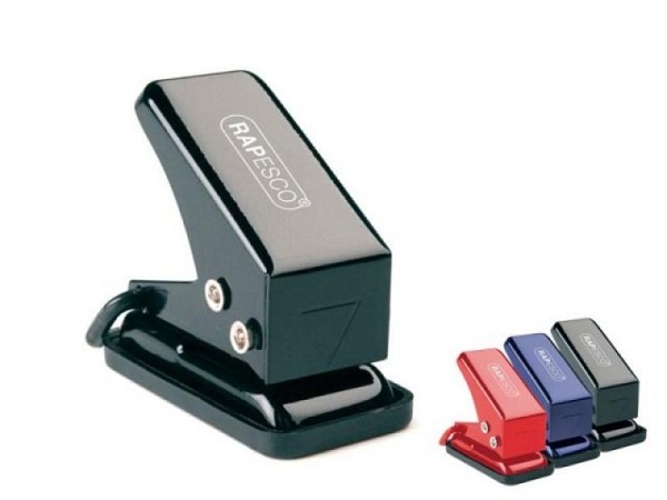 Locher Rapesco 1Loch aus Metall farbig assortier..