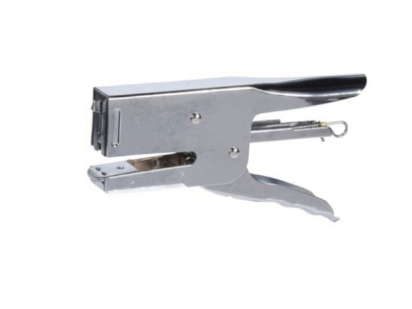 Heftzange Heftgerät Aluminium silber