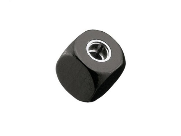 Spitzer Holz Cube schwarz für Minen 5,5mm