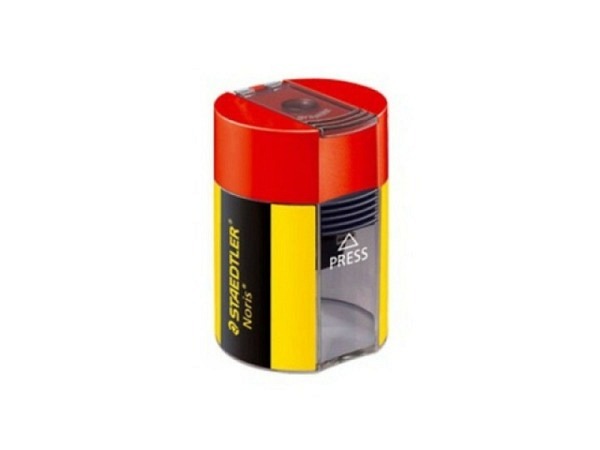 Spitzer Staedtler Noris Dose für Bleistifte rot-transparent