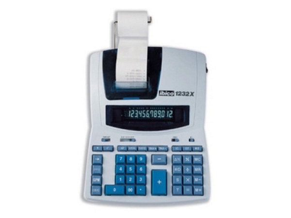 Tischrechner Ibico 1232X mit 12-stelliger LCD-Anzeige