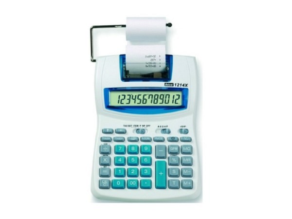Tischrechner Ibico 1214X Prozentfunktion, Rundungsautomatik
