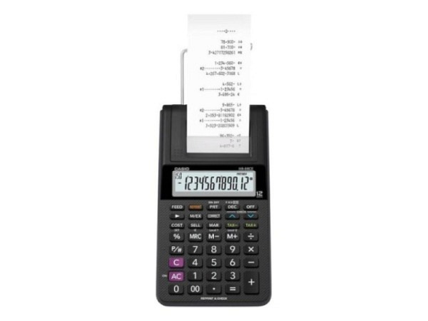 Tischrechner Casio HR-8RCEBK druckend schwarz
