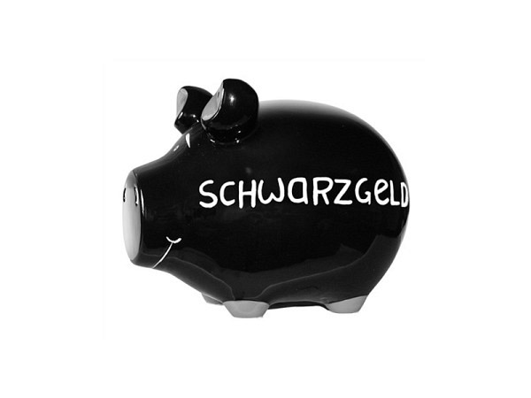 Geldkassette Sparschwein Schwarzgeld 12,5x10cm