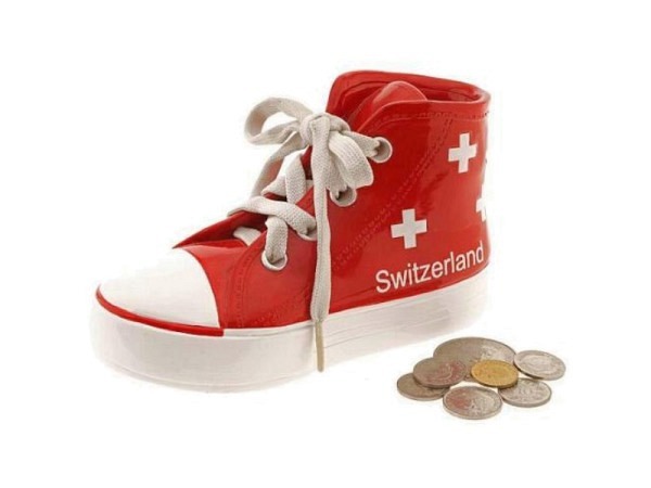 Geldkassette Alberto Sparkasse Turnschuh Spardose