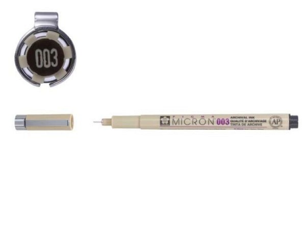 Filzstift Sakura Pigma Micron 003 0,15mm sepia