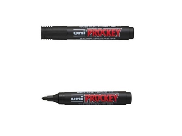 Filzstift Uniball Universalmarker Prockey schwarz 2mm