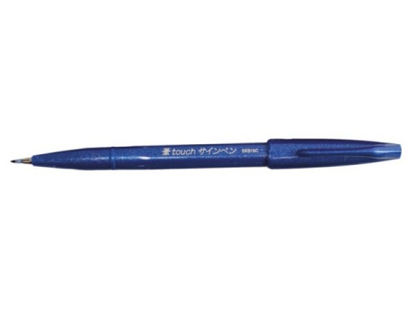 Filzstift Pentel Brush SignPen Touch blau