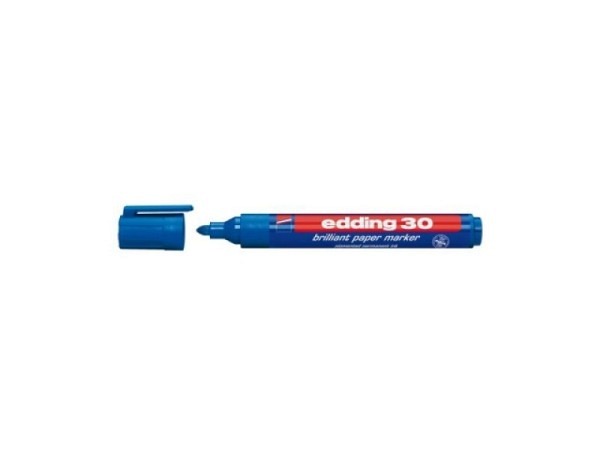 Filzstift Edding 30 permanent blau