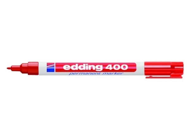 Filzstift Edding 400 wasserfest rot