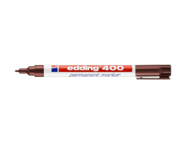 Filzstift Edding 400 wasserfest braun