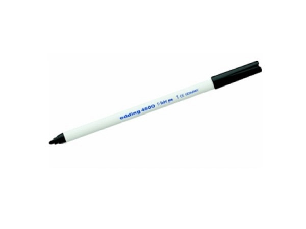Filzstift Edding 4600 T-Shirt 1mm rund schwarz