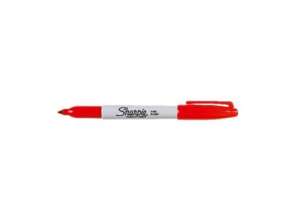 Filzstift Sharpie Permanent Marker Fine 1mm rot