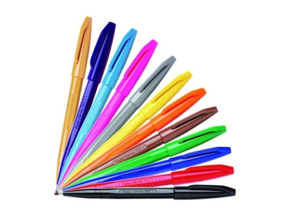 Filzstift Pentel Sign Pen S520 braun