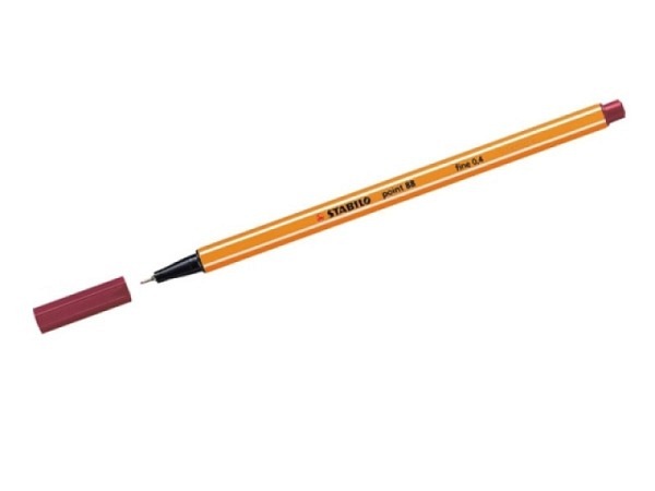 Filzstift Stabilo Point 88 50 Dunkelrot