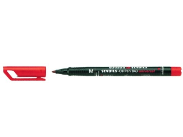 Filzstift Stabilo OHPen permanent S rot