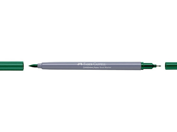 Filzstift Faber-Castell Goldfaber Aqua Dual Marker dark phthalo green 264
