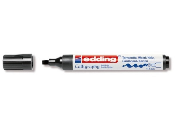 Filzstift Edding 1455 Calligraphie Marker schwarz