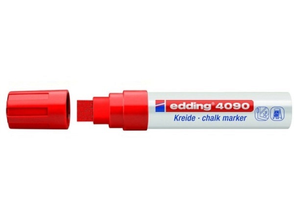 Filzstift Edding 4090 Kreidemarker 15mm rot