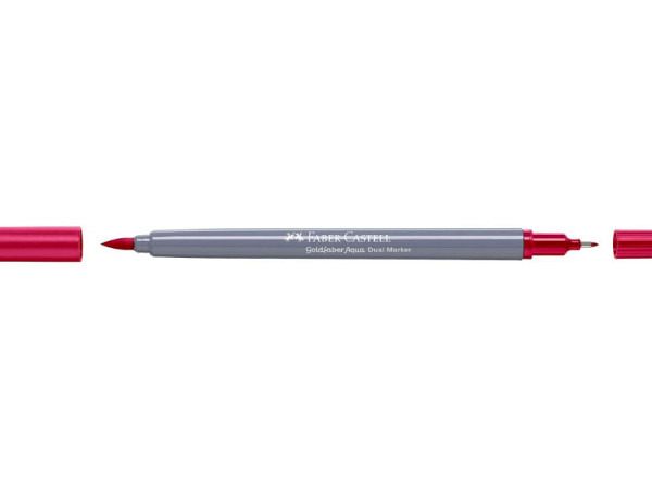 Filzstift Faber-Castell Goldfaber Aqua Dual Marker permanent carmin 126