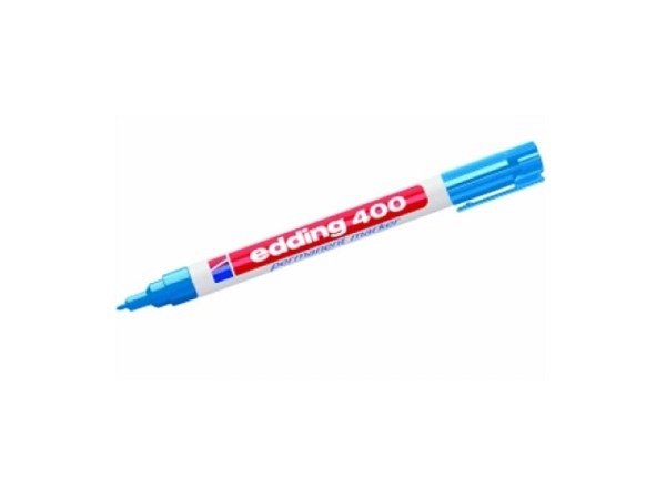 Filzstift Edding 400 wasserfest hellblau 