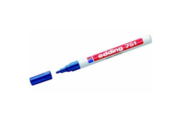 Filzstift Edding 751 deckend blau