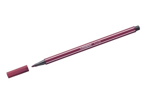 Filzstift Stabilo Pen 68 1mm dunkelrot 