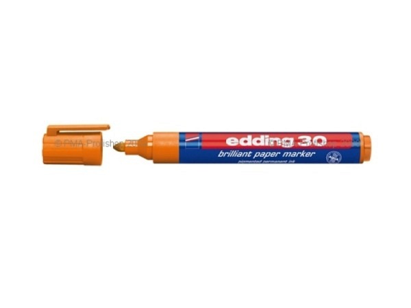 Filzstift Edding 30 permanent orange
