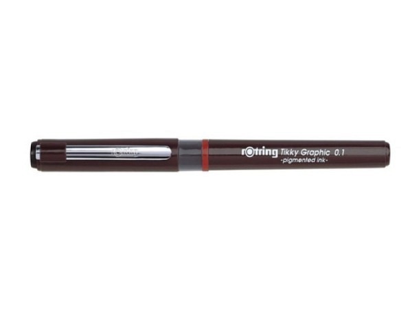 Filzstift Rotring Fineliner schwarz 0,1mm