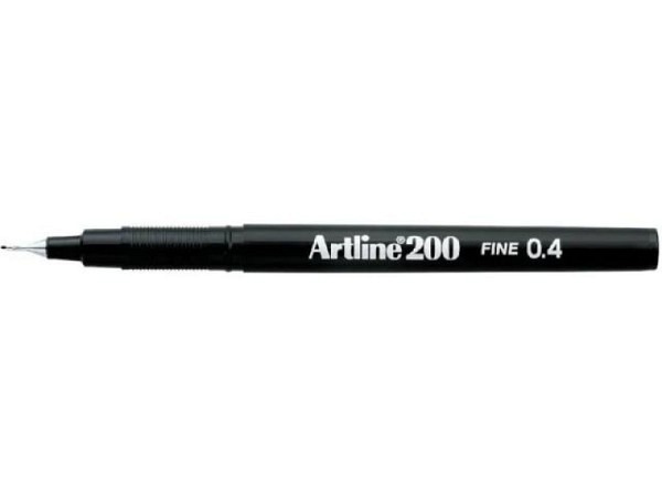 Filzstift Artline Fine 200 schwarz 0,4mm Strichbreite