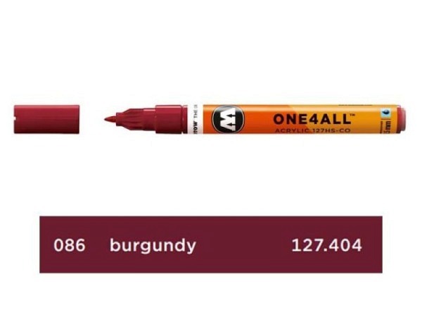 Filzstift Molotow One4all 127HS-CO burgundy 086