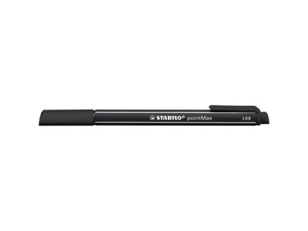 Filzstift Stabilo 488 PointMax schwarz 46, 0,8mm