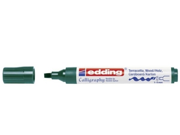 Filzstift Edding 1455 Calligraphie Marker flaschengrün