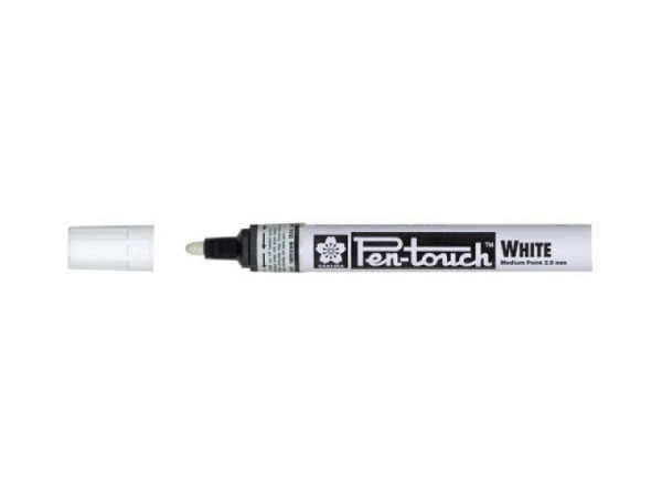 Filzstift Pen-Touch Marker Medium 2,0mm weiss