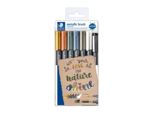 Filzstift Staedtler metallic brush Set