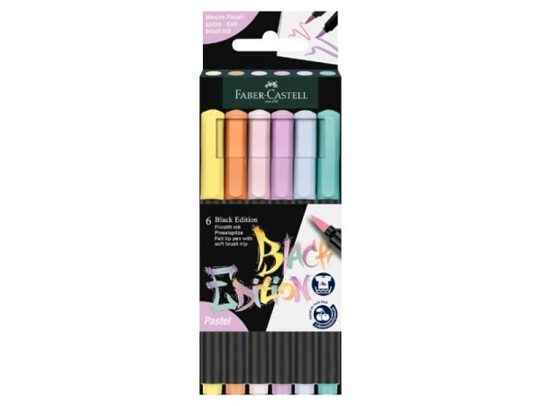 Filzstift Faber-Castell Black Edition Pastell 6er Set