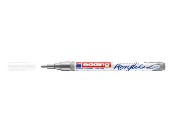 Filzstift Edding 5300 Acryl permanent Silber