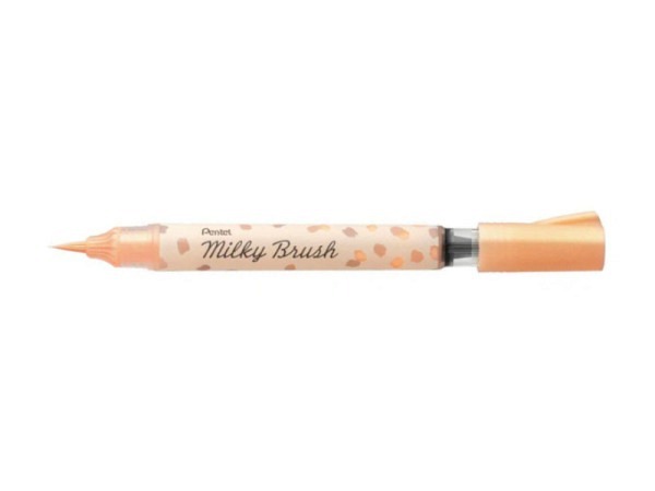 Filzstift Pentel Milky Brush pastell orange