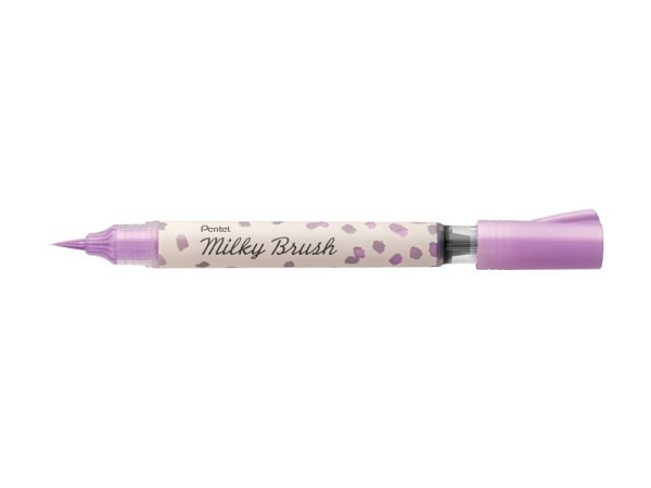Filzstift Pentel Milky Brush pastell violett