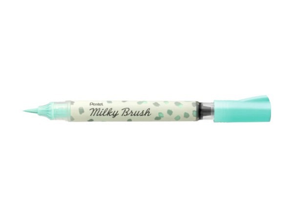 Filzstift Pentel Milky Brush pastell mint grün