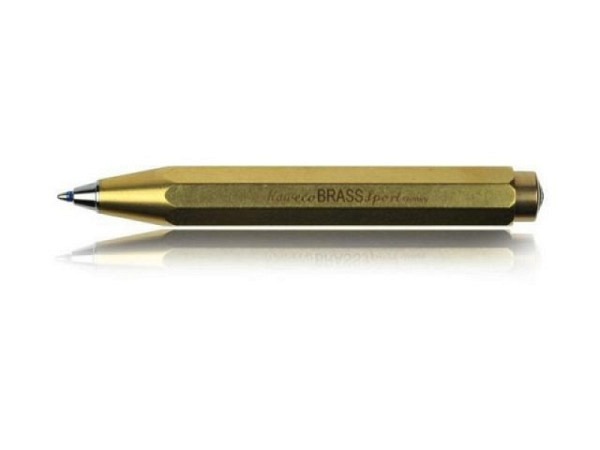 Kugelschreiber Kaweco Brass Sport, aus schwerem Messing