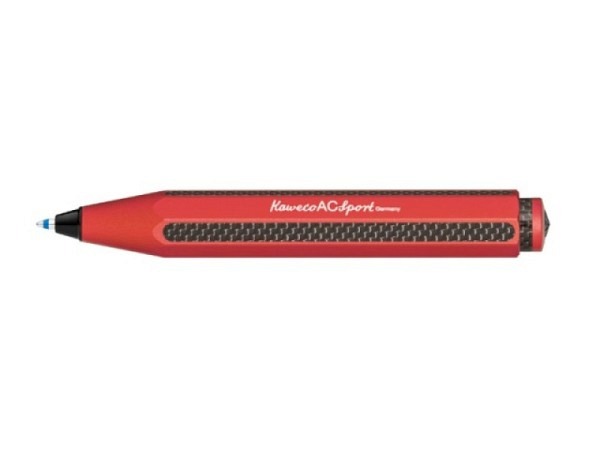 Kugelschreiber Kaweco AC Sport rot achtkantiges Aluminium