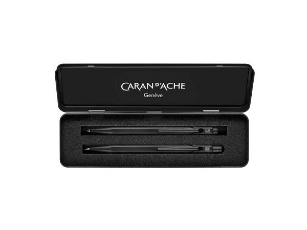 Kugelschreiber Caran dAche 849 black code Set
