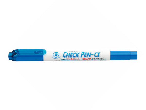 Leuchtstift Zebra Check Pen-a blau