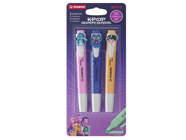 Leuchtstift Stabilo Swing KPop Demon Hunters J&F..