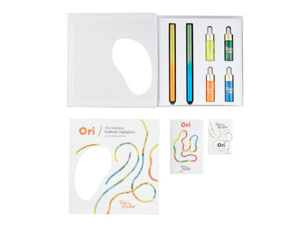 Leuchtstift Tom's Studio Ori Textmarker Set 2 Stifte