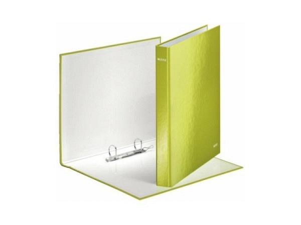 Ringbuch Leitz Wow A4+ grün 25mm, 2 Ringe, Hartpappe